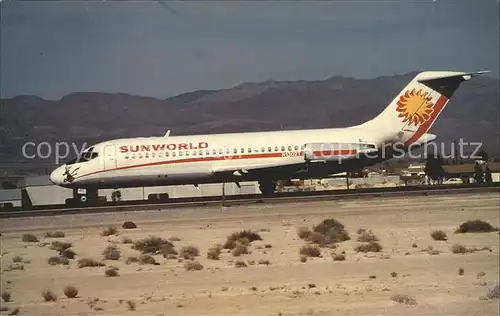 Flugzeuge Zivil Sunworld DC 9  Kat. Airplanes Avions