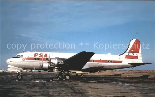 Flugzeuge Zivil Pacific Southwest Airlines Douglas DC 4 Kat. Airplanes Avions