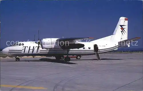 Flugzeuge Zivil THT Turk Hava Tasimaciligi TC PFB Antonov 24RV c n 10710 Kat. Airplanes Avions