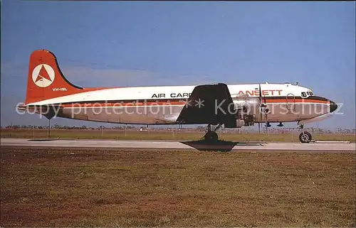 Flugzeuge Zivil Ansett Air Cargo McDouglas DC 4 VH INL c n 43071 Kat. Airplanes Avions