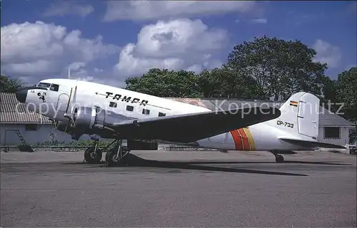 Flugzeuge Zivil Tampa Bolivia DC 3C CP 733 Kat. Airplanes Avions