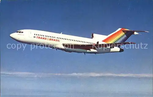Flugzeuge Zivil Transbrasil Boeing 727 27C PT TYP  Kat. Airplanes Avions