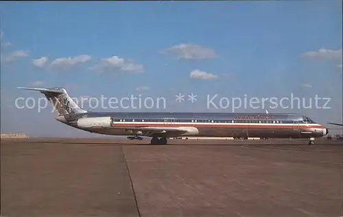 Flugzeuge Zivil American Airlines McDonnell Douglas DC 9 82 MD 82 Kat. Airplanes Avions