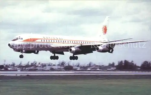 Flugzeuge Zivil National Airlines Douglas DC 8 Kat. Airplanes Avions