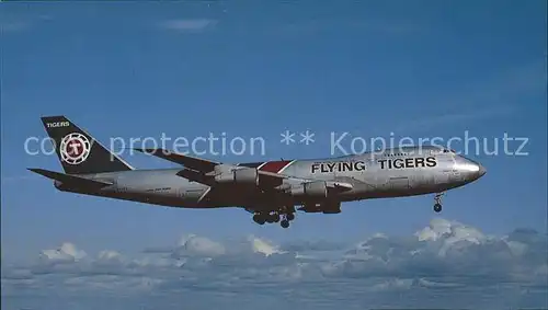 Flugzeuge Zivil Flying Tigers Boeing 747 245F N816FT c n 22151 Kat. Airplanes Avions