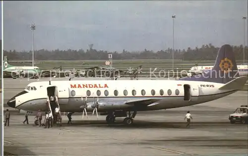 Flugzeuge Zivil Mandala Viscount 816 PK RVS Kat. Airplanes Avions