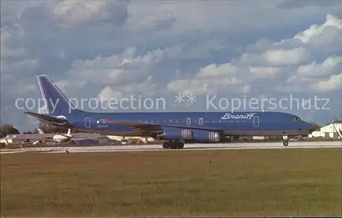 Flugzeuge Zivil Braniff International McDonnell Douglas DC 8 62 Kat. Airplanes Avions