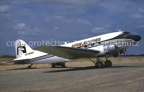 Flugzeuge Zivil Aeroejecutivos YV 426C DC 3 Kat. Airplanes Avions