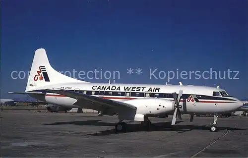 Flugzeuge Zivil Canada West Air C FCWE Convair 640 Kat. Airplanes Avions