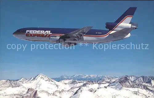 Flugzeuge Zivil Federal Express McDonnell Douglas DC 10 30F Kat. Airplanes Avions