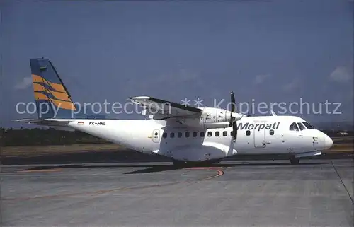 Flugzeuge Zivil Merpati IPTN CN 235 10 PK MNL  Kat. Airplanes Avions