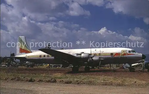 Flugzeuge Zivil Ethiopian ET AGY DC 6A c n 45500 Kat. Airplanes Avions