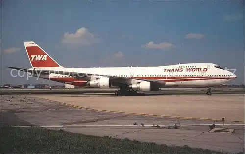 Flugzeuge Zivil Trans World Airlines Boeing 747 284B Kat. Airplanes Avions