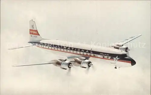 Flugzeuge Zivil National Airlines Douglas DC 7B Kat. Airplanes Avions