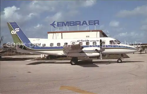 Flugzeuge Zivil Air Florida Finair Express USA Embraer EMB 110P1 N110EM Kat. Airplanes Avions