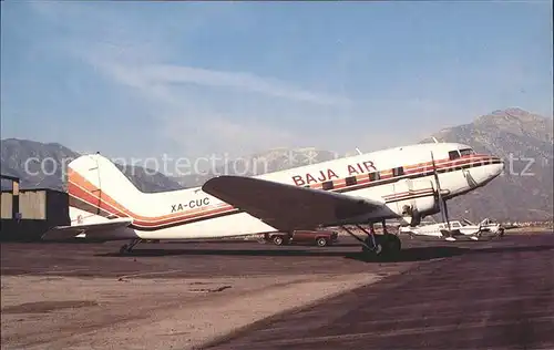Flugzeuge Zivil Air Baja Douglas DC 3 XA CUC Kat. Airplanes Avions