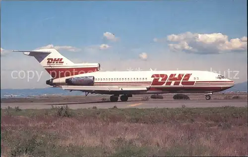 Flugzeuge Zivil DHL Worldwide Express Boeing 727 22C Kat. Airplanes Avions