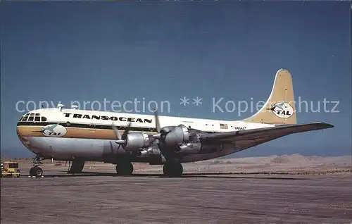 Flugzeuge Zivil Transocean Air Lines Boeing 377 Stratocruiser  Kat. Airplanes Avions