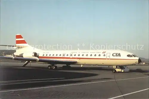 Flugzeuge Zivil CTA Caravelle 10 B 3 OH LSD c n 187 Kat. Airplanes Avions