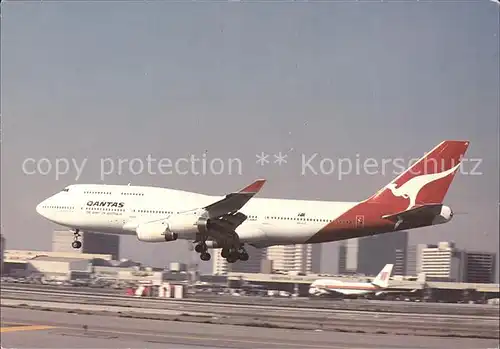 Flugzeuge Zivil Qantas 747 400 VH 0JC  Kat. Airplanes Avions