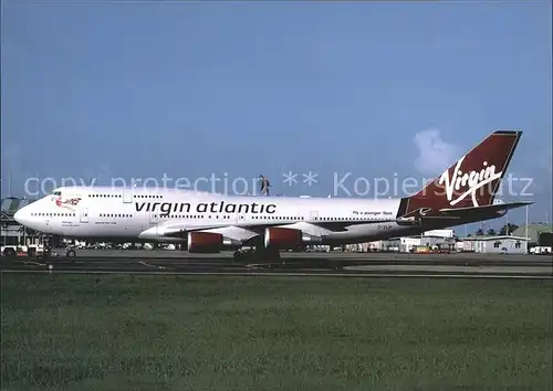 Flugzeuge Zivil Virgin Atlantic Boeing B747 443 G VLIP Cn 32338 1274 Kat. Airplanes Avions