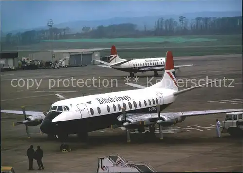 Flugzeuge Zivil British Airways Vickers Viscount VC 814 G BAPE Cn 341 Kat. Airplanes Avions