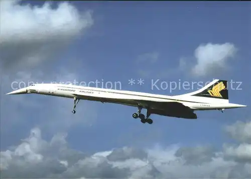 Flugzeuge Zivil Singapore Airlines Bae Concorde 102 G N94AD Cn 210 Kat. Airplanes Avions
