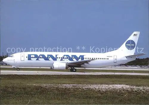 Flugzeuge Zivil Pan Am B 737 4Q8 N405KW c n 24704 Kat. Airplanes Avions