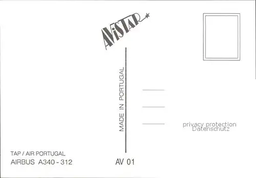 Flugzeuge Zivil TAP Air Portugal Airbus A340 312 Kat. Airplanes Avions