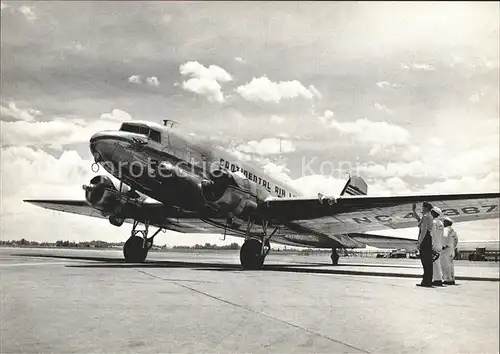 Flugzeuge Zivil Continental Air Lines DC 3 NC45367 c n 11751 Kat. Airplanes Avions