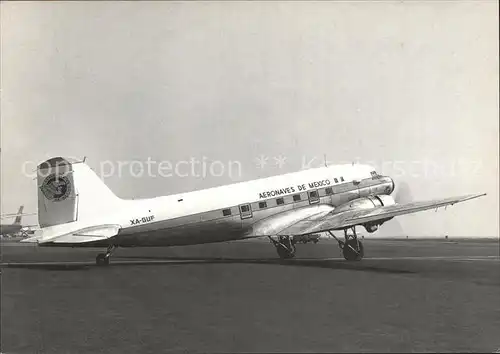 Flugzeuge Zivil Aeronaves de Mexico DC 3 XA GUF c n 1931 Kat. Airplanes Avions