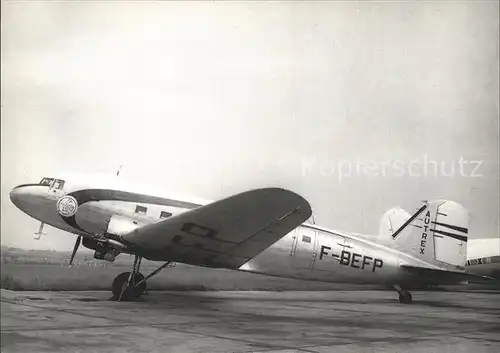 Flugzeuge Zivil Autrex DC 3 F BEFP c n 26058 Kat. Airplanes Avions