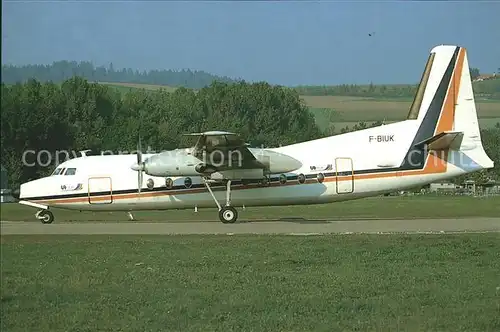 Flugzeuge Zivil Uni Air Fokker F.27 Mk 100 F BIUK c n 10247 Kat. Airplanes Avions