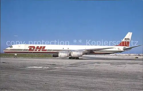 Flugzeuge Zivil DHL Worldwide Express McDonnell Douglas DC 8 73F N801DH  Kat. Airplanes Avions