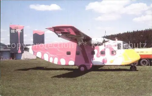 Flugzeuge Zivil Pink Air Services Shorts Skyvan 3 OE FDL c n SH. 1904 Kat. Airplanes Avions