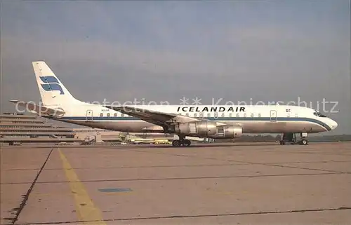 Flugzeuge Zivil Icelandair McDouglas DC 8F 55 N916R c n 45753 Kat. Airplanes Avions