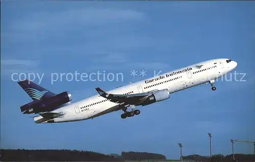 Flugzeuge Zivil Garuda Indonesia McDonnell Douglas MD 11 EI CDJ cn 48500 Kat. Airplanes Avions