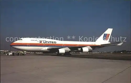 Flugzeuge Zivil United Airlines Boeing 747 422 Kat. Airplanes Avions