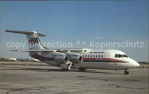 Flugzeuge Zivil Air Wisconsin BAe 146 Kat. Airplanes Avions