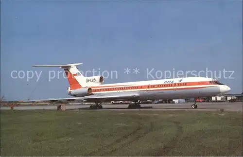 Flugzeuge Zivil Cargo Moravia Airlines TU 154B 2 OK LCS c n 517 93810044 Kat. Airplanes Avions