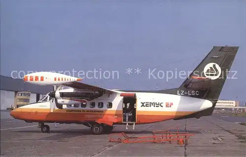 Flugzeuge Zivil AviaExpress Hemus Air L 410UVP E12 LZ LSC c n 882207 Kat. Airplanes Avions