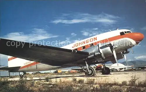 Flugzeuge Zivil Johnson DC 3 N49466  Kat. Airplanes Avions