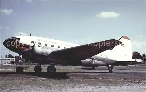 Flugzeuge Zivil Bolivian Airways Curtiss C 46 Commando Kat. Airplanes Avions