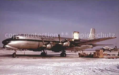 Flugzeuge Zivil Universal Airlines Douglas DC 7 Kat. Airplanes Avions