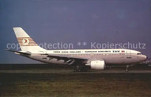 Flugzeuge Zivil THY Turkish Airlines Airbus 310 203 F WWBB c n 379 Kat. Airplanes Avions