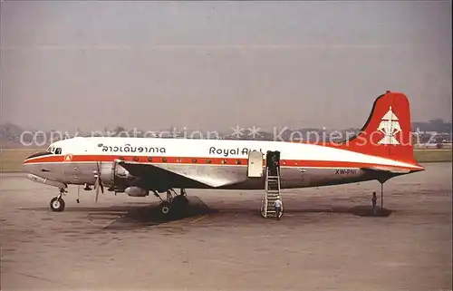 Flugzeuge Zivil Royal Air Lao McDouglas DC 4 XW PNI  Kat. Airplanes Avions