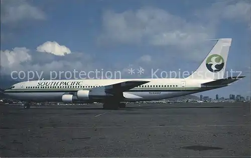 Flugzeuge Zivil South Pacific Boeing 707 321C Kat. Airplanes Avions