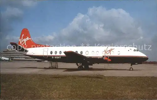 Flugzeuge Zivil Virgin Atlantic Vickers Viscount 802 G AOHT c n 168 Kat. Airplanes Avions