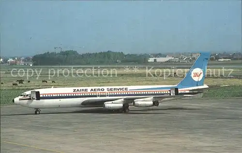 Flugzeuge Zivil Zaire Aero Service Boeing 707 458 Kat. Airplanes Avions