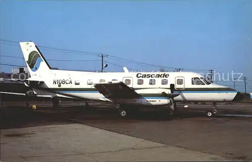 Flugzeuge Zivil Cascade Airways Embraer 110P2 Bandeirante N108CA c n 110241 Kat. Airplanes Avions